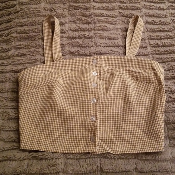 Love + Harmony Tops - Button Up Crop Top